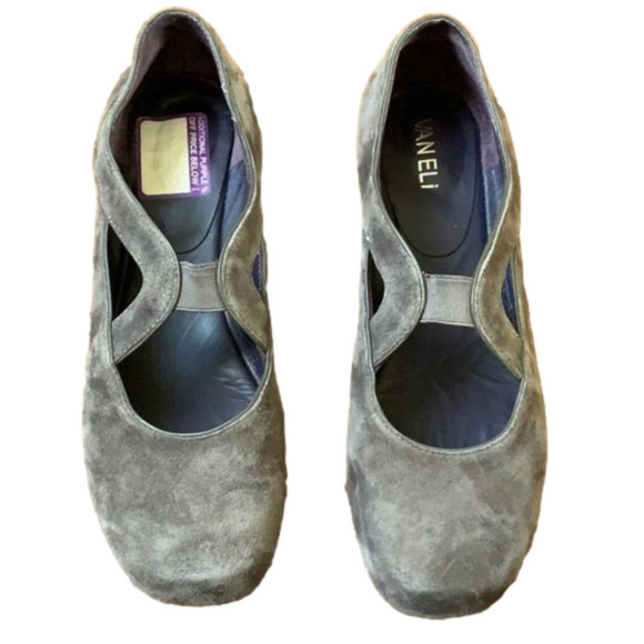 𝅺VANELI Suede Loafers Wedge Shoes - Picture 1 of 8